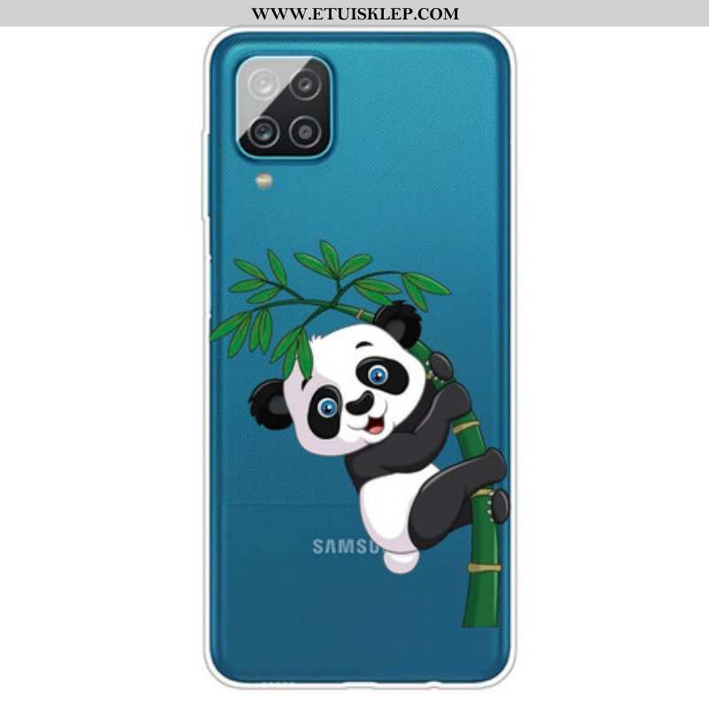 Etui do Samsung Galaxy M12 / A12 Bezszwowa Panda Na Bambusie
